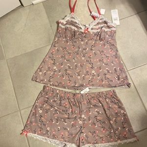 NWT lingerie sleep set- shorts and tank